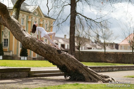 Im Schlosspark mit Norma Magalhães Bruchsal