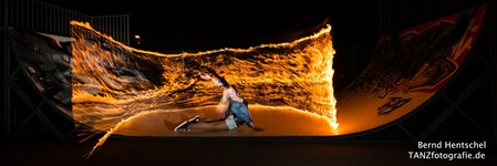 Feuer mit Sebastian Dahmen und Kristin Spiegler im Sportpark Bruchsal